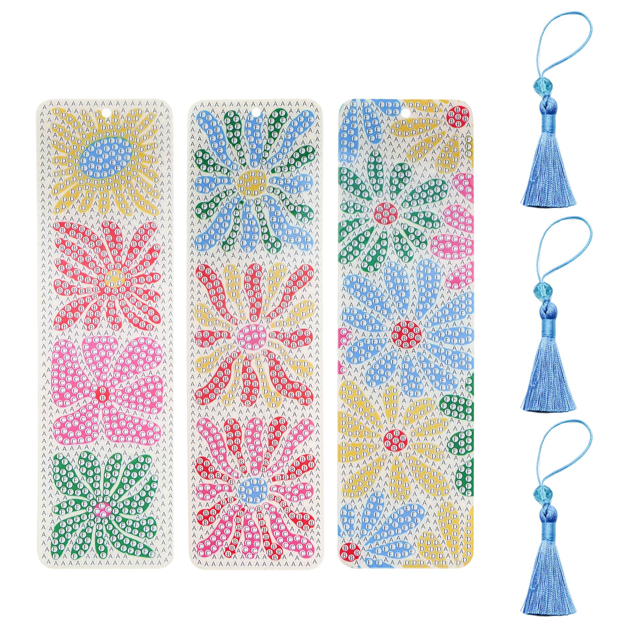 Floral Diamond Art Bookmark Kit by Make Market®